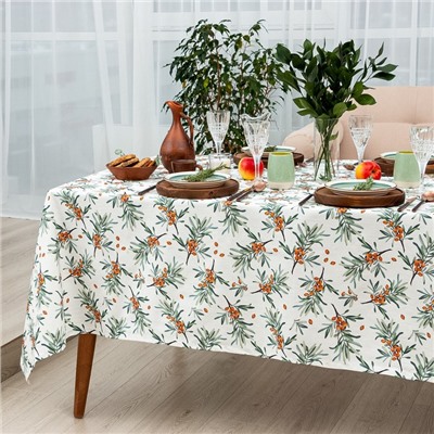 Скатерть «Этель» Berry garden 149×180 см, 100% хлопок, репс 210 г/м²