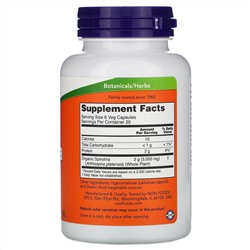Now Foods, Натуральная спирулина, 500 мг, 120 растительных капсул