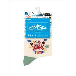 Omsa Носки OMSA kids   Calzino 21P72 с ажурным переплетением сетка (Кит, Краб, Чайка)