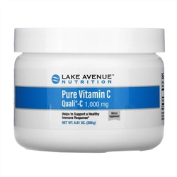 Lake Avenue Nutrition, Quali-C, чистый витамин С в порошке, 1000 мг, 250 г (8,81 унции)