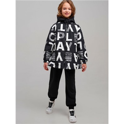 Куртка текстильная с полиуретановым покрытием для девочек (ветровка)