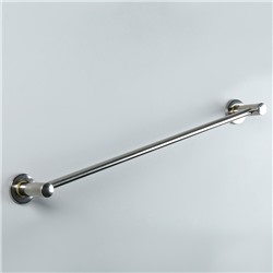 Держатель для полотенец одинарный, 61×5×8.5 см, хром