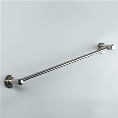 Держатель для полотенец одинарный, 61×5×8.5 см, хром