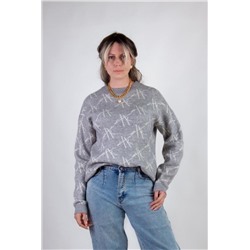 Джемпер Штрихи арт.1897 (Светло-серый)