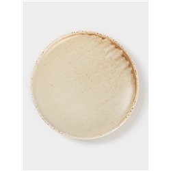 Тарелка Magistro Organic brown, d=16 см, фарфор бежевая