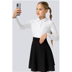 Блузка-поло для девочки с длинным рукавом Happyfox