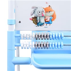 Доска знаний-мольберт 2 двусторонний (голубой-2)