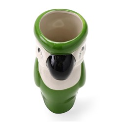 Стакан для коктейлей «Тики», 400 мл, зелёный попугай, керамика