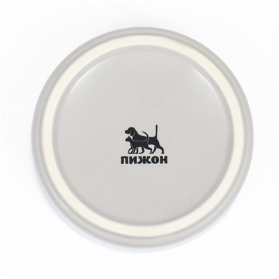 Миски для кошек керамические Пижон, двойные на подставке, 2×450 мл 28.5×15.5×7 см, серые