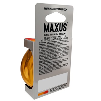 Презервативы анатомической формы Maxus Sensual - 3 шт.