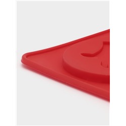 Форма для конфет и шоколада новогодняя Доляна «Новогодние кружочки», силикон, 29.8×17.5 см, 14 ячеек (d=5 см), красная