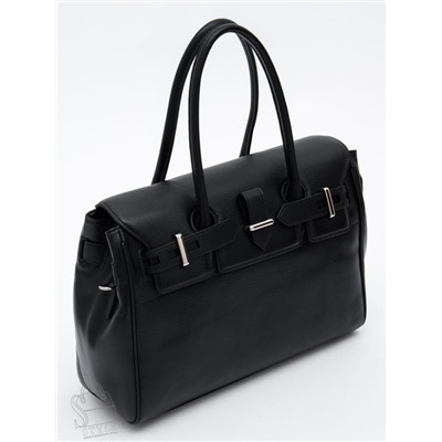 Сумка женская кожаная 1081M black Polina&Eiterou