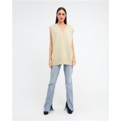 Жилет женский вязаный MIST, размер 44-46, бежевый