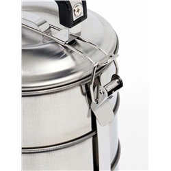 Ланч бокс TAKE IT EASY «Альструп», 2.1 л, 3 уровня, нержавеющая сталь, серебристый