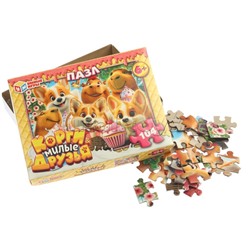 Пазлы 104 "Корги и Милые друзья"