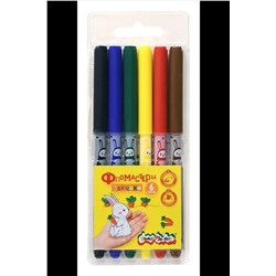 Фломастеры 6 цветов 60952 НАТАЛИ, 1129285