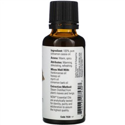 Now Foods, Эфирные масла, корица, 30 мл (1 жидкая унция)