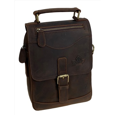 Сумка мужская из натуральной кожи, цвет коричневый