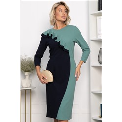 Платье Эванесса (мятно-синее) П12744-35М