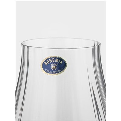 Бокалы для белого вина CRYSTAL BOHEMIA VIREO OPTIC, 400 мл, набор 2 шт., стекло, прозрачные