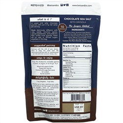 Keto and Co, Chocolate Sea Salt, Keto Granola, 10 oz (285 g)
