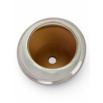 Декоративный горшок для цветов «Сатурн», 6×6×6 см, керамический, серый, Greengo