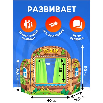 Ширма для кукольного театра «Избушка»