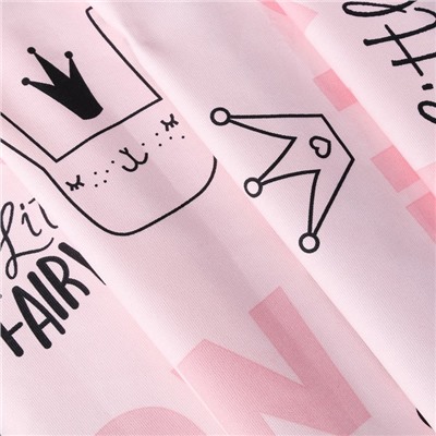 Штора портьерная «Этель» Little crown, 145×260 см, рогожка