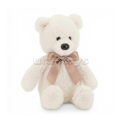 Медвежонок Тёпа белый с бантом 25