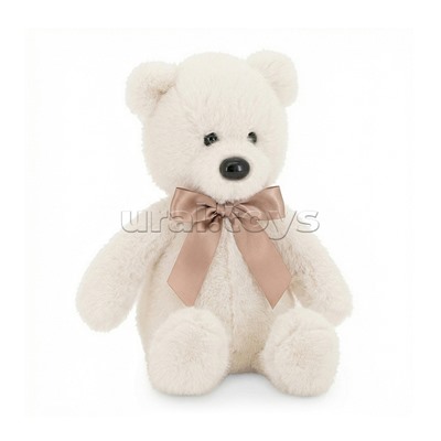 Медвежонок Тёпа белый с бантом 25