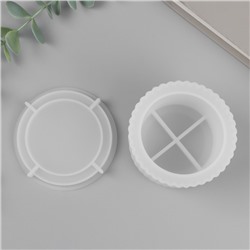 Молд силикононовый «Шкатулка. Рельеф» с крышкой 7.5×7.5×7.8 см