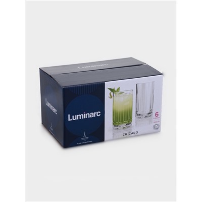 Набор стаканов Luminarc «Чикаго», 380 мл, 6 шт., стекло, прозрачный