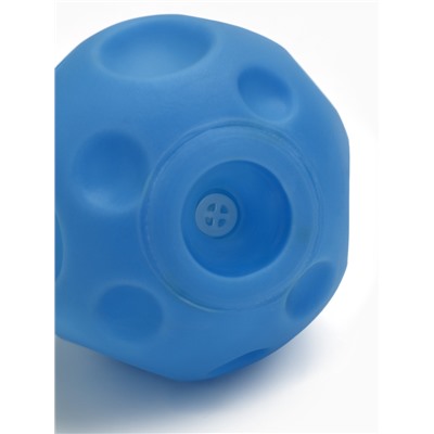 Игрушка пищащая "Мячик" для собак, 6,5 см, голубая