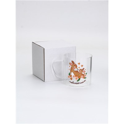 Кружка стеклянная «Любимой мамочке», 650 мл