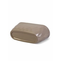 Кашпо для цветов с дренажной вставкой Laurel, 5 л, 35.4×15.2×15 см, пластиковое, бежевое