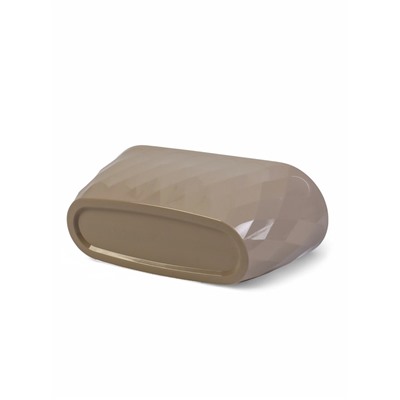 Кашпо для цветов с дренажной вставкой Laurel, 5 л, 35.4×15.2×15 см, пластиковое, бежевое