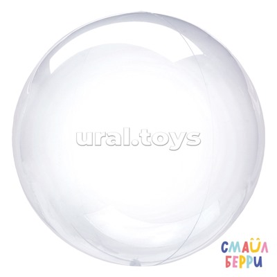 Шар (36''/91 см) Сфера, Deco Bubble, Прозрачный, Кристалл, 1 шт. в уп.