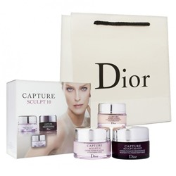 Косметический набор кремов 3 в 1 Dior Capture Sculpt 10
