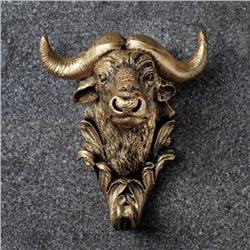 Настенный крючок декоративный «Буйвол», под бронзу, 7×10×12 см