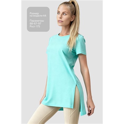 Женская удлиненная футболка с разрезами Happyfox