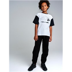 Брюки трикотажные утепленные флисом для мальчиков