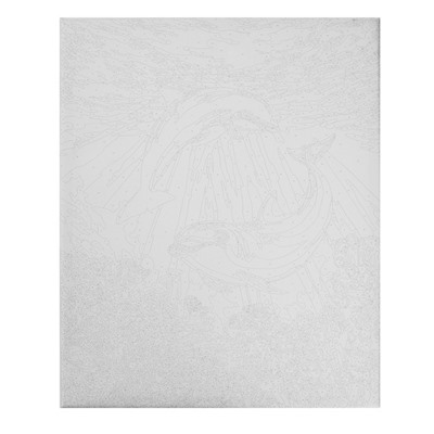 Картина по номерам на холсте с подрамником «Дельфины-друзья», 40×50 см