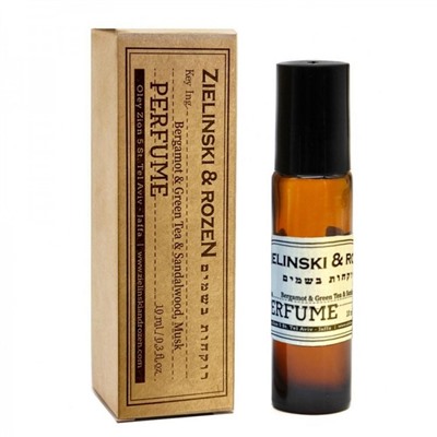 Шариковые масляные духи Zielinski & Rozen Bergamot & Green Tea, Sandalwood, Musk унисекс (10 мл)