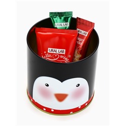 Новогодний подарочный набор косметики: крем для рук, бальзам для губ 2 шт., URAL LAB