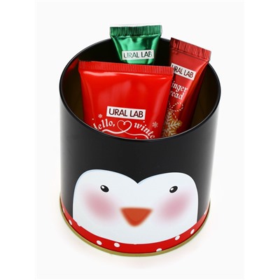 Новогодний подарочный набор косметики: крем для рук, бальзам для губ 2 шт., URAL LAB