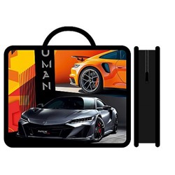 Папка пластиковая А4 на молнии с ручками 33х26х7,5 см ПМ-А4-26 "СПОРТИВНЫЙ АВТОМОБИЛЬ/SPORT CAR 2026" Пчелка