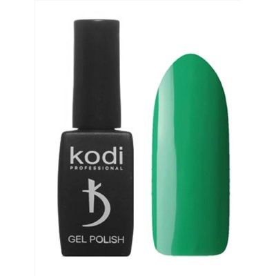 Kodi Гель-лак для ногтей 60 GY, ярко-зеленый, без перламутра и блесток, плотный, 8 мл 11882