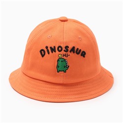 Панама для мальчика MINAKU Dinosaur, размер 48, оранжевая