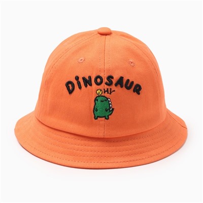 Панама для мальчика MINAKU Dinosaur, размер 48, оранжевая