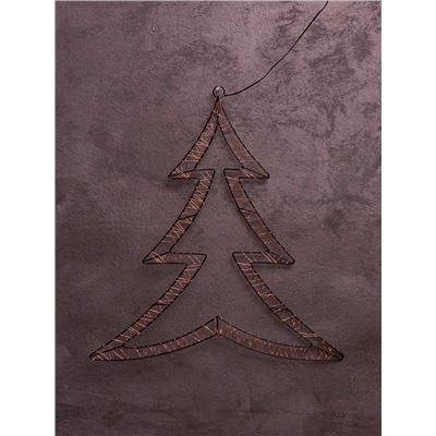 Фигура подвесная световая FROSTY «Ёлочка», 58×56×2, 200 LED, 4.5V, свечение тёплое белое